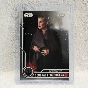 5/$20 Mint 2023.Topps Chrome General Leia Organa Star Wars Card 56!!